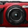 Aparat cyfrowy OM System TG-7 red, 12 MPx, Zoom optyczny: 4 x, czerwony