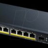 GS1100-10HP-EU0102F Switch, 10-Port, Gigabit Ethernet, PoE+, SFP