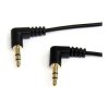 StarTech MU3MMS2RA 1m Slim 3.5mm Right Angle Stereo Audio Cable - M/M