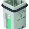 Pin contact insert, 3A, 4 pole, equipped, spring connection, with PE contact, 09200042633
