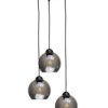Lampa wisząca nowoczesna 3x E27 YUNO BLACK