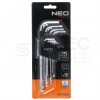Zestaw kluczy imbusowych z kulką 1,5-10mm metaliczne 9szt w etui NEO 09-525