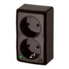 Berg Gniazdo Podwójne Schuko N/T 2X2p+Z 16A Brązowy 3738-05