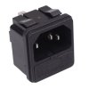 C14 IEC Fused Inlet Socket 10A