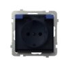 SONATA Gniazdo bryzgoszczelne SCHUKO IP44 wieczko przezroczyste kobalt GPH-1RS/m/86/d OSPEL