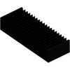 Extruded heatsink, (L x W x H) 75 x 200 x 40 mm, 1.05 to 0.45 K/W, black anodized, SK 47 75 SA