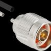 91763 N plug for crimping RG-174 / RG-316 with matching shrink tube