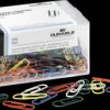 124100 Paper clips, 26 mm, assorted colours, 500 pieces