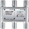 Axing BAB 4-20P Zwrotnica sygnału telewizji kablowej 4-krotny 5 - 1218 MHz