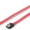 Connection cable, SATA socket, 7 pole to SATA socket, 7 pole, 0.5 m, red, AK-400102-005-R