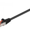 CAT 6 kabel krosowy, S/FTP (PiMF), Czarny