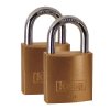 Kasp K12025D2 Brass Padlock - 25 mm - Twin-Pack - Keyed Alike