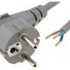 Kabel: 3X0,75Mm2, Cee 7/7 (E/F) Wtyk Kątowy, 5M Lt322 H05vv-F 3X0.75 5.0M Gry