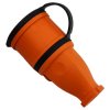 Gniazdo przenośne proste 16A 230V 2P+Z pomarańczowe Schuko 3101-304-2300