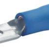 Faston plug, 4.8 x 0.8 mm, L 22 mm, insulated, straight, blue, 1.5-2.5 mm², AWG 16-14, 8303B