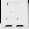 CCGP89130WT Surface mount RJ45 socket, 2-way, Cat.6