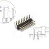 66701 Pin header 10 pin, pitch 2.54 mm, 2-row, angled, 5 pieces