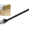 CAT 6kabel krosowy płaski,U/UTP, Czarny