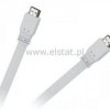 Kabel HDMI - HDMI płaski biały 1.4V 1.8M