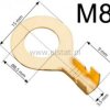 Konektor ( oczko ) mosiądz 8,5 kabel 1,0-1,5mm2