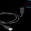 83500 USB 2.0 A plug > USB 2.0 A socket ShapeCable, 1.0 m
