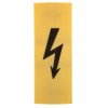 Zaślepka ostrzegawcza z czarną błyskawicą 285-440 /25szt./