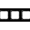 IMPRESJA PRESTIGE Ramka 3 potrójna szklana 4 mm czarne szkło + ramka czarna R-3YGC/32/25 OSPEL