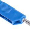 Adapter z wtykiem bananowym Męski Śruba typ Wtyk bananowy Niebieski 30A Hirschmann Test & Measurement rozmiar 4 mm