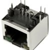 Złącze RJ45 Żeński Złącze RJ45 Przewlekany Cat5e Amphenol Communications Solutions, 90° 8-żyłowe