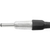 Jack6,3 mono Wtyk metalowy z odgiętką czarny