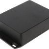 Aluminum die cast enclosure, (L x W x H) 118 x 93 x 34 mm, black (RAL 9005), IP54, 1590BBFLBK