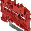 2-wire feed-through terminal, spring-clamp connection, 0.25-2.5 mm², 1 pole, 17.5 A, 8 kV, red, 2201-1203
