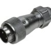 Wtyk; WF16J2TE1; 2 tory; lutowany; 2,0mm2; 5-6,5mm; na przewód; IP67; 10A; 500V; Weipu; RoHS