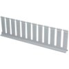 Partition wall, (L x W x H) 1.8 m x 19 x 89.6 mm, PVC, gray, SD4H6, 1 piece with 6 feet