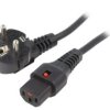 SCHAFFNER-820096 Kabel CEE 7/7 (E/F) wtyk kątowy, IEC C13 żeński 1,5m