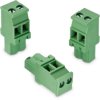 Socket header, 3 pole, pitch 5 mm, straight, green, 691344710003