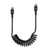 Kabel USB-C Wtyk-Wtyk 1m LAMPA Spiralny