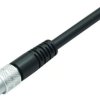 Sensor actuator cable, M9-cable plug, straight to open end, 7 pole, 2 m, PUR, black, 1 A, 79 1421 12 07