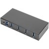 Digitus DA-70257 USB hub 4-port USB 3.0 black compact design durable build