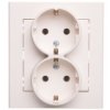 Sonata Gniazdo Podwójne Z/U Schuko Ecru Gp-2Rs/27