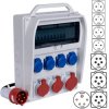 Rozdzielnica budowlana R-BOX IP44 przenośna Wyposażona + 5P/32A + 2x5P/16A + 4x2P+Z/250V + wtyk 32A/5P PAWBOL