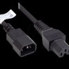 P1450-S030 Connecting cable C14 toC15 , black, 1.00 mm², 3 m