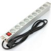 Listwa zasilająca RACK PDU 1U 10A 9x250V 2m aluminiowa C14 A-19-STRIP-4-IMP