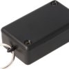 ABS miniature enclosure, (L x W x H) 60 x 35 x 20 mm, black (RAL 9005), IP54, 1551HRBK