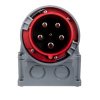 Wtyczka odbiornikowa 125A 5P 400V czerwona IP67 POWER TWIST 545-6