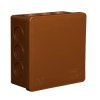 Puszka n/t hermetyczna pusta 86x86x40mm IP55 brąz VP 003-02 61.114