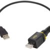 USB 2.0 connection cable, USB plug type A to PushPull (V4) type A, 2 m, black, 09454451913