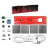 Zestaw DIY LED Muzyczny Spektrum DS1302 Zegar Matrixowy USB 18 Trybów DIY Lutowanie Światło Rytmiczne Elektroniczny Wyświetlacz