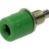 Gniazdo banan 4mm 24.247.4 Amass zielone