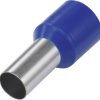 TRU COMPONENTS 1091270 Końcówka rurkowa E160-12BL, z częściową izolacją , 16 mm² x 12 mm, 100 szt.